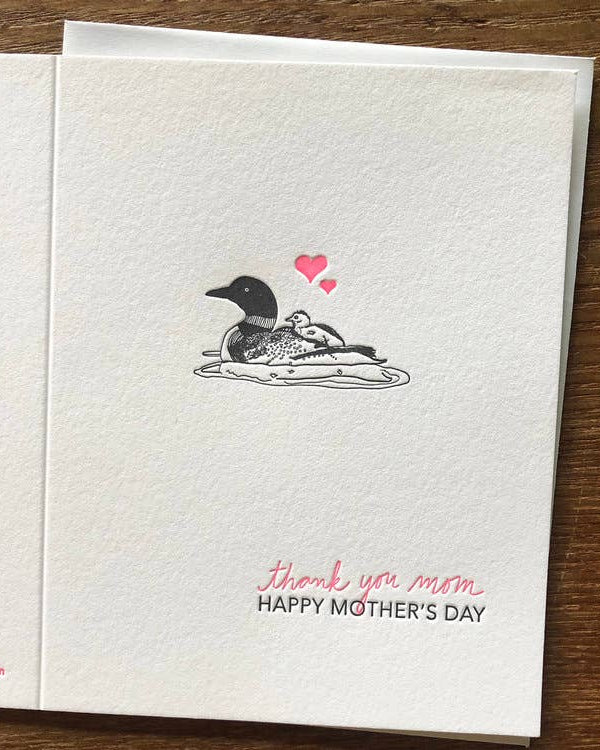 Mama Loon Mother's Day Letterpress Card